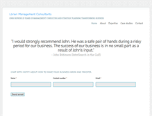 Tablet Screenshot of lorienperformance.com